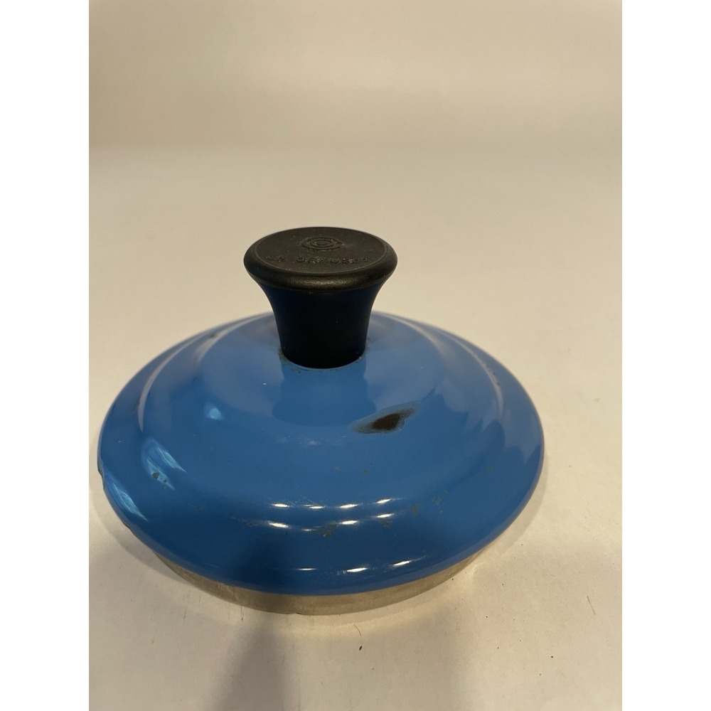 Le Creuset Enamel Over Steel Whistling Tea Kettle Blue Lid Only